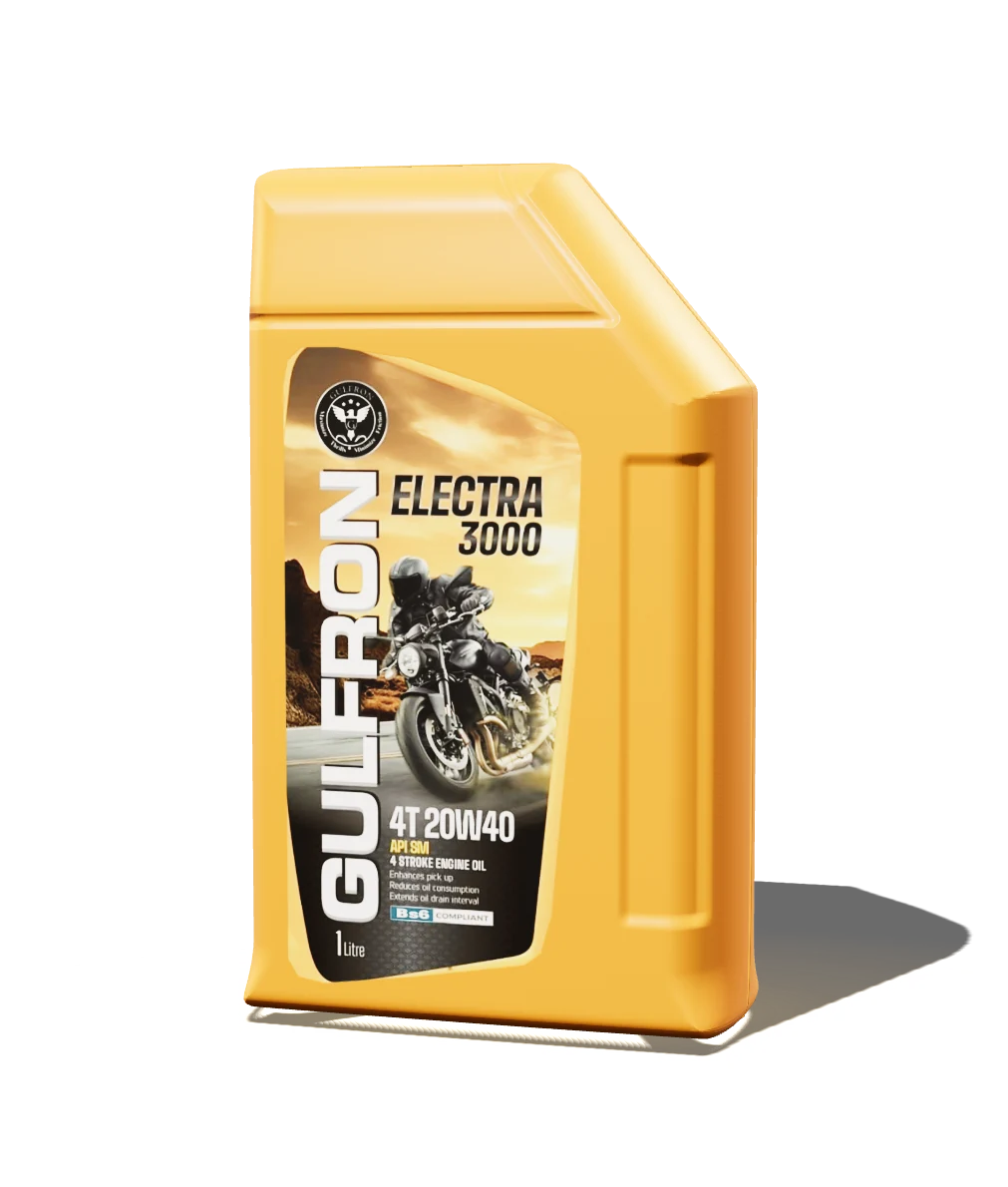 GULFRON ELECTRA 3000 4T 20W40 motorcycle engine oil, 1 litre bottle